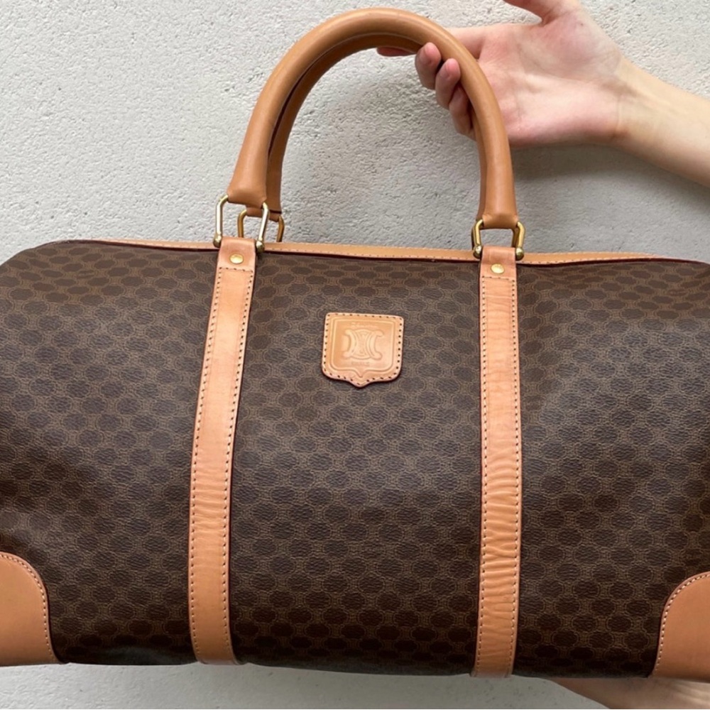 🔥Vintage Celine Brown Macadam 45 Travel Tote ( W/ COA and LV Dusty)